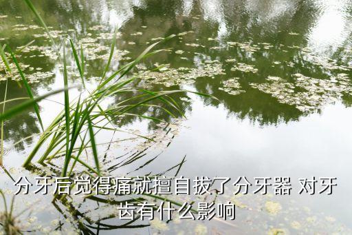 牙簧是什么意思，牙齒矯正的分牙是什么意思呢...